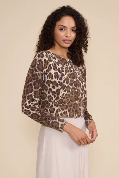 ILANA CARDIGAN-LEOPARD