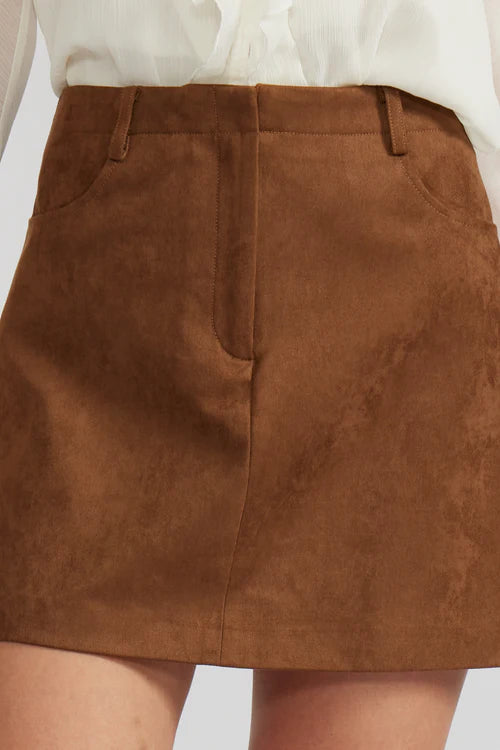 DARRY MINI SKIRT-TOFFEE