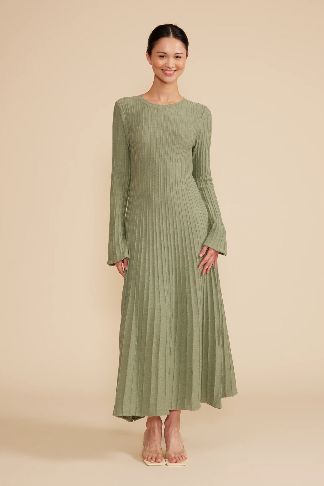 JAYNE KNIT DRESS-SAGE The Gatorbug JAYNE KNIT DRESS-SAGE The Gatorbug