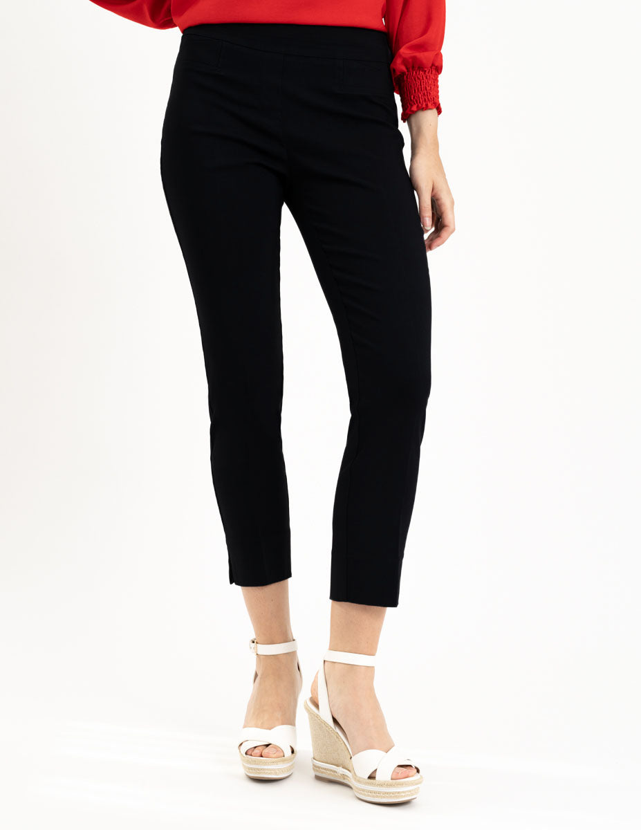 black pull on skinny cigarette pant 