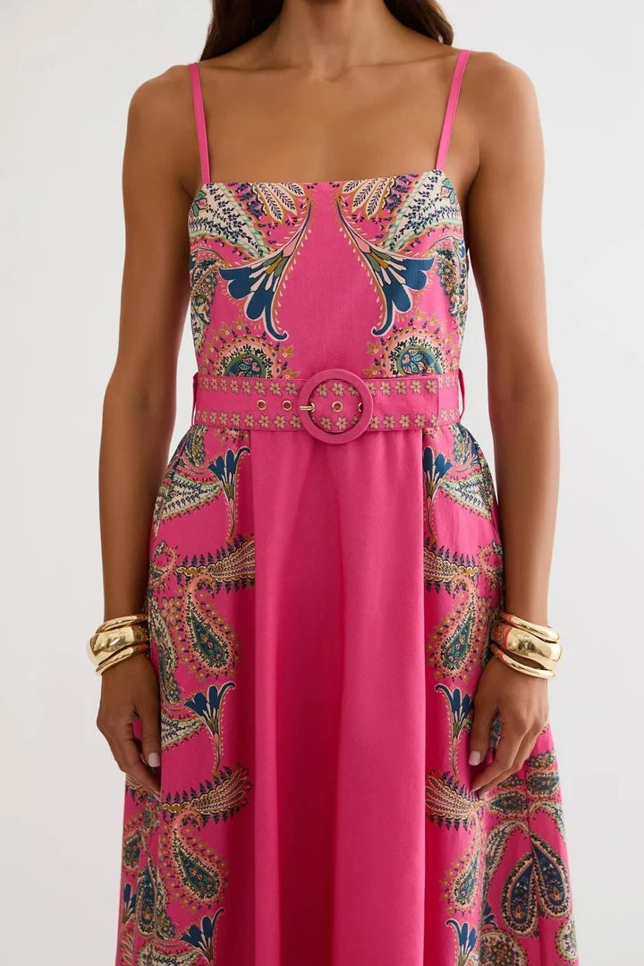 RIANNE DRESS-CAPRI SOLEIL PAISLEY