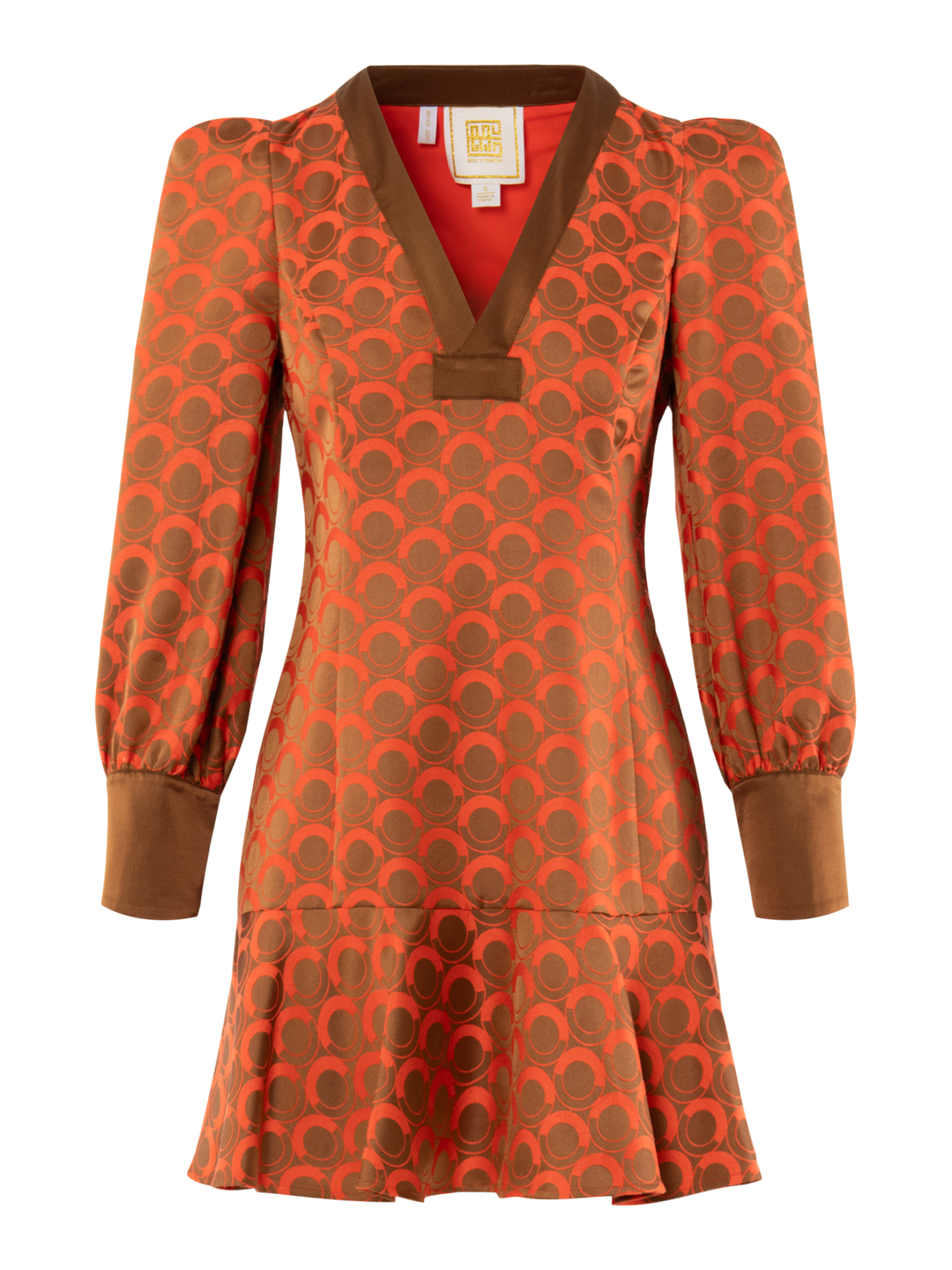JENNY DRESS-TANGERINE MOD