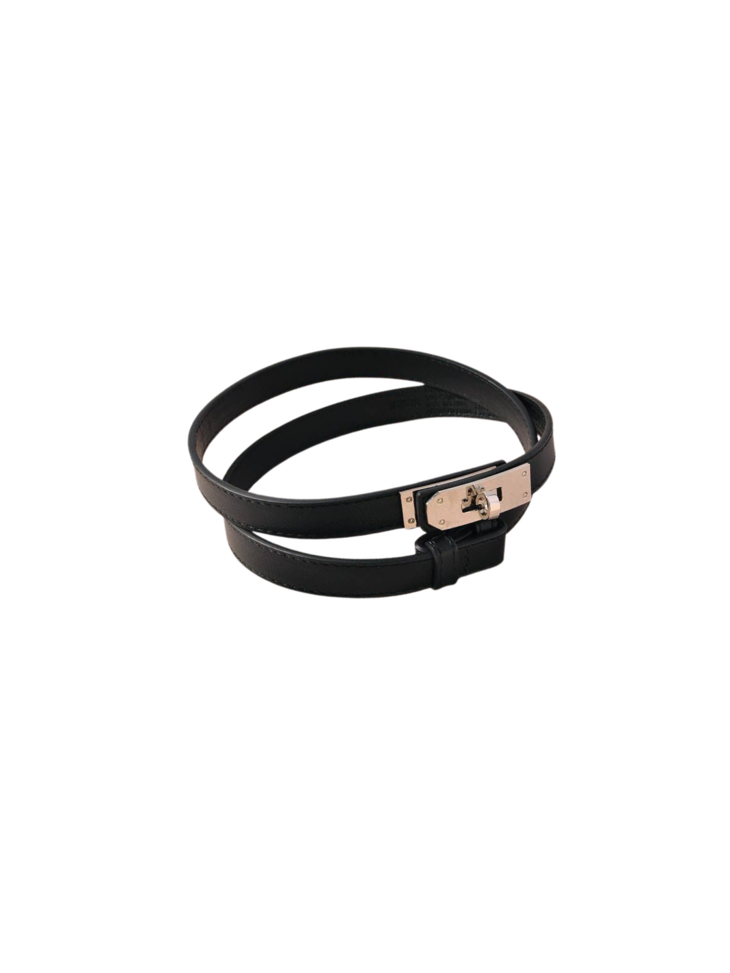 TURLOCK ACCENT SKINNY BELT-BLACK