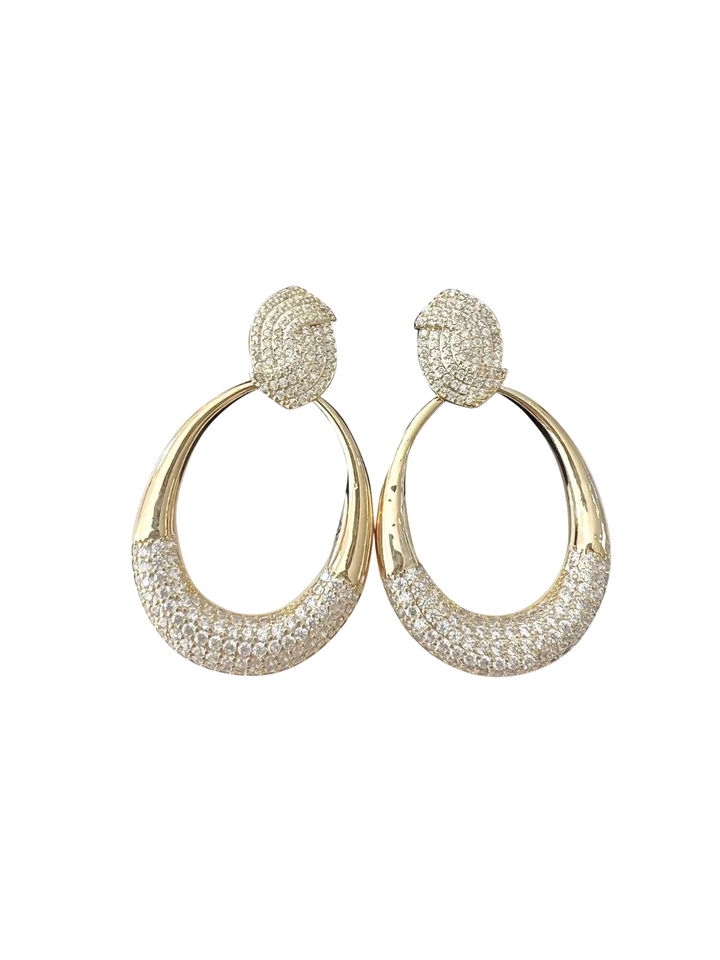 GIANNI CZ STATEMENT EARRING