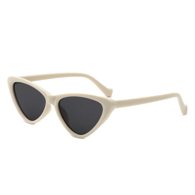 RETRO CAT EYE VINTAGE SUNGLASSES-CREAM