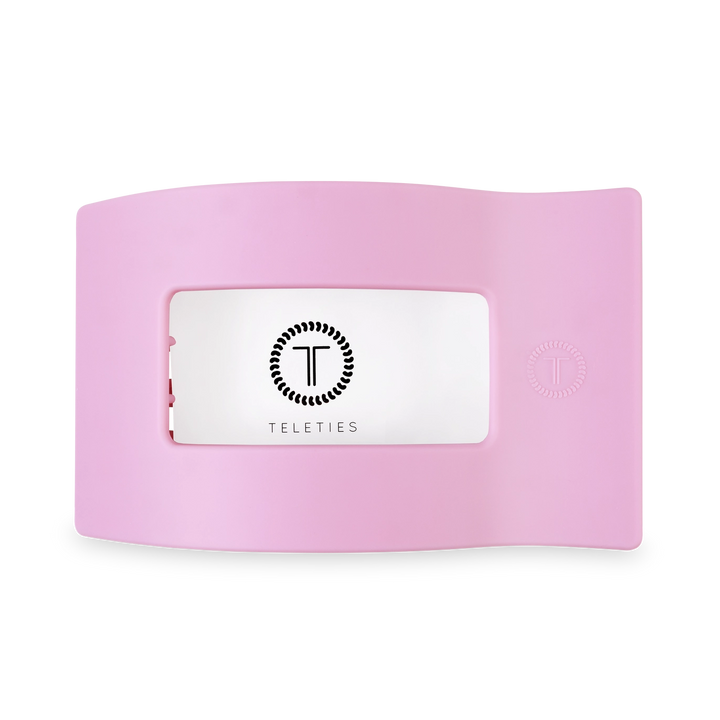 LARGE FLAT RECTANGLE HAIR CLIP-MERRY PINKMAS