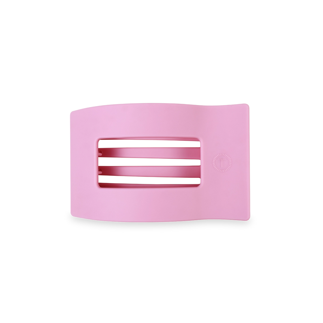SMALL FLAT RECTANGLE HAIR CLIP-MERRY PINKMAS