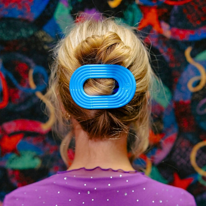 LARGE FLAT ROUND HAIR CLIP-MIAMI VICE