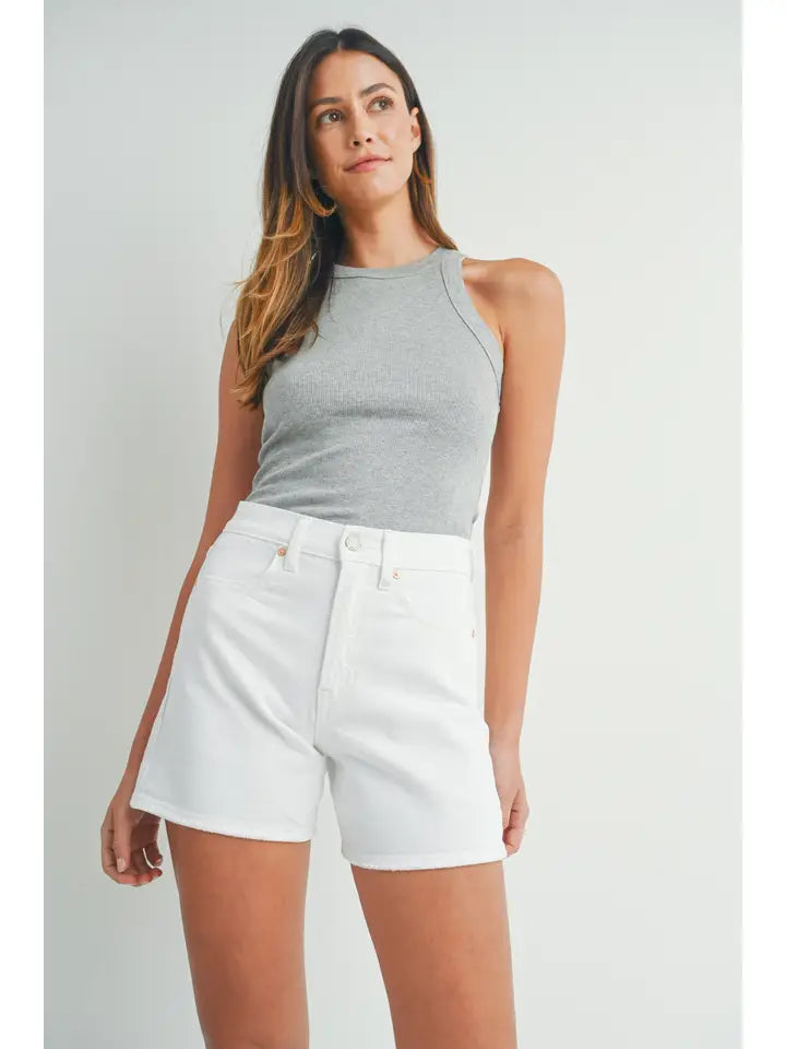 LONG LENGTH SHORT-WHITE