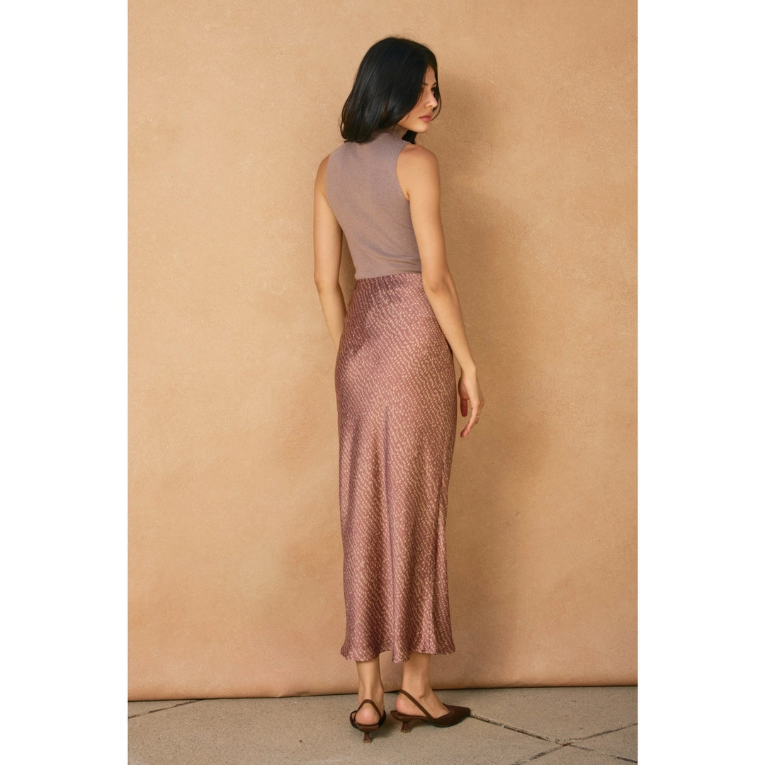 PEBBLES MAXI SKIRT-MAUVE NUDE