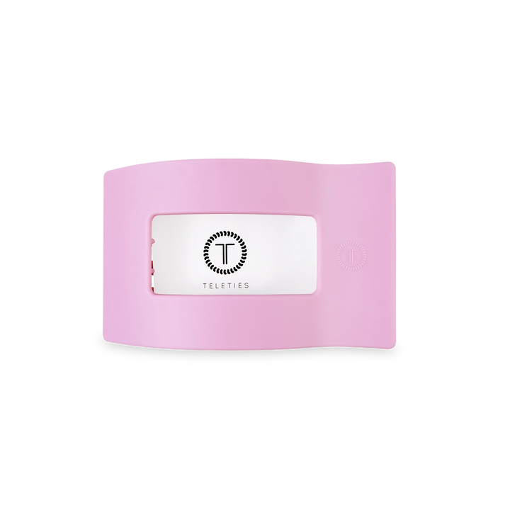 SMALL FLAT RECTANGLE HAIR CLIP-MERRY PINKMAS