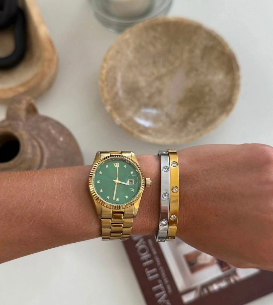 LUXE BANGLE-SILVER