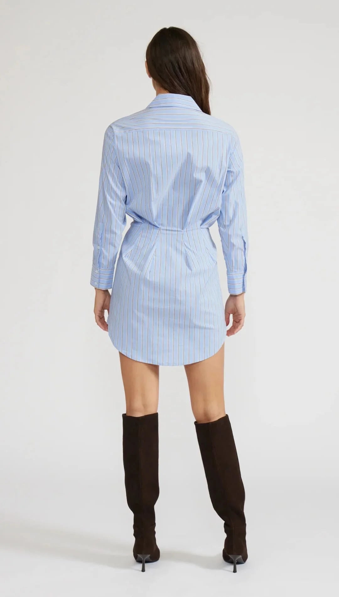 DARMA STRIPED DRESS-BLUE STRIPE