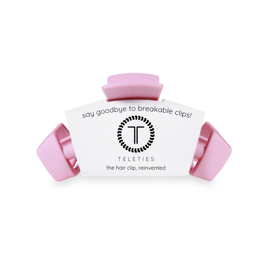 MEDIUM CLASSIC HAIR CLIP-MERRY PINKMAS