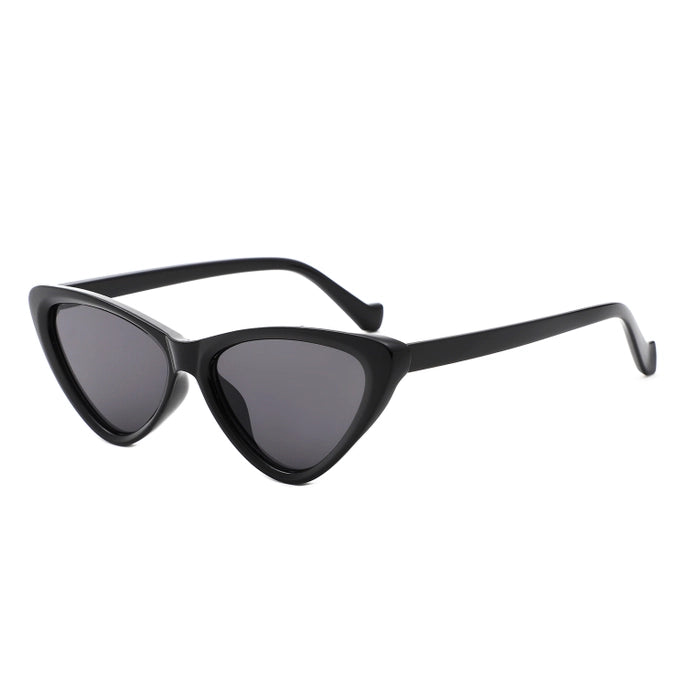 RETRO CAT EYE VINTAGE SUNGLASSES-BLACK