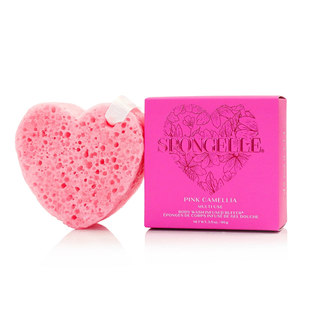 HEART BODY BUFFER-PINK CAMELIA