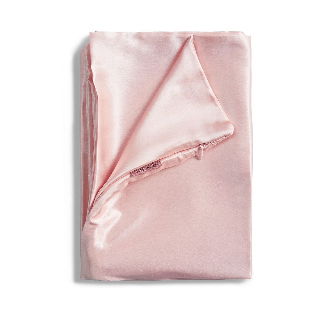 SATIN STANDARD PILLOWCASE-BLUSH