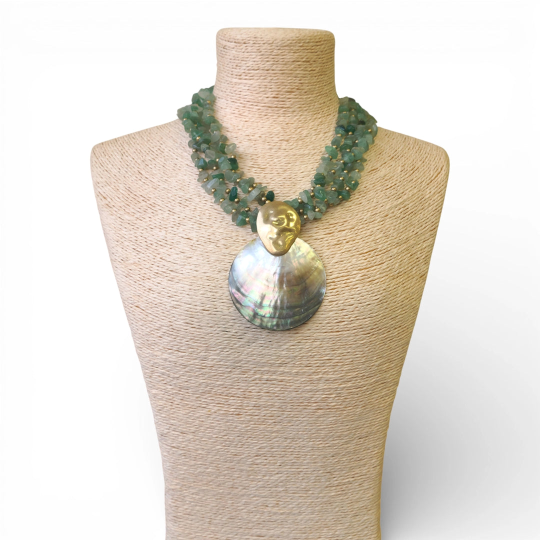 PACIFICA MOTHER OF PEARL SHELL NECKLACE