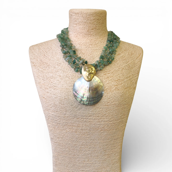 PACIFICA MOTHER OF PEARL SHELL NECKLACE