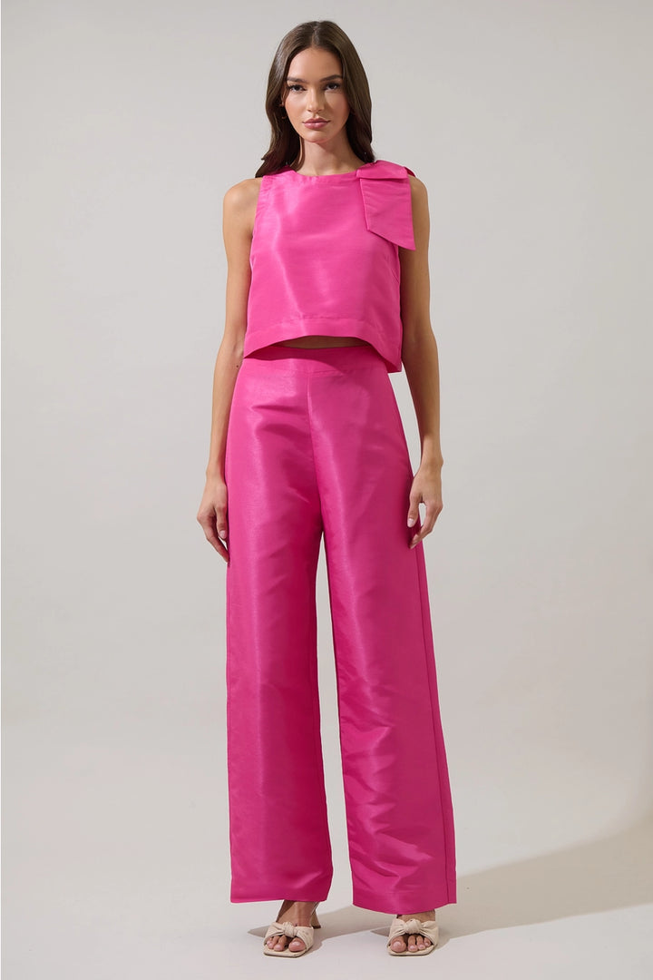 HESTIA WIDE LEG PANT-FUSCHIA