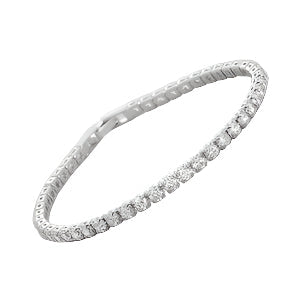 3MM TENNIS BRACELET-SILVER