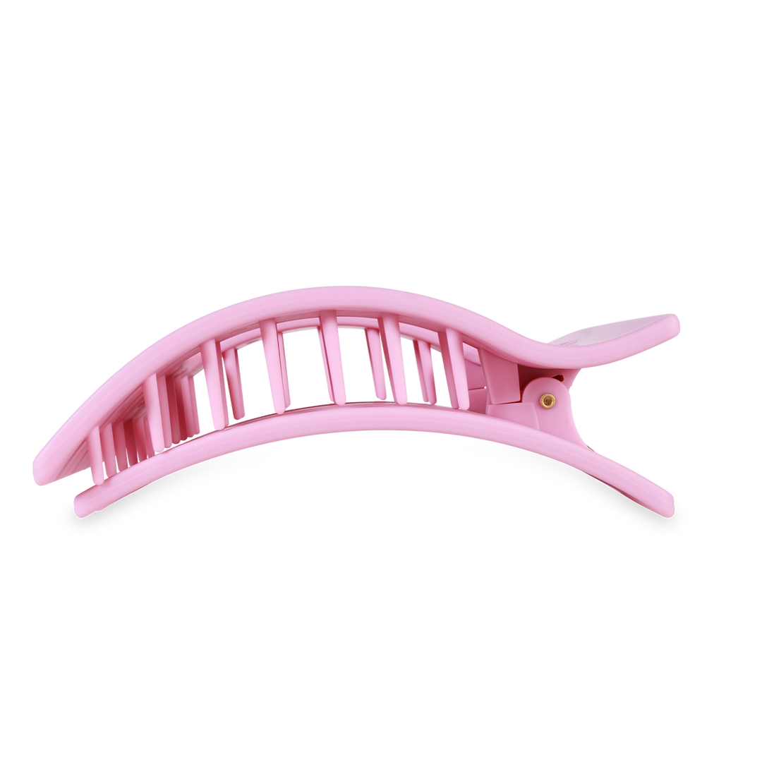 LARGE FLAT RECTANGLE HAIR CLIP-MERRY PINKMAS