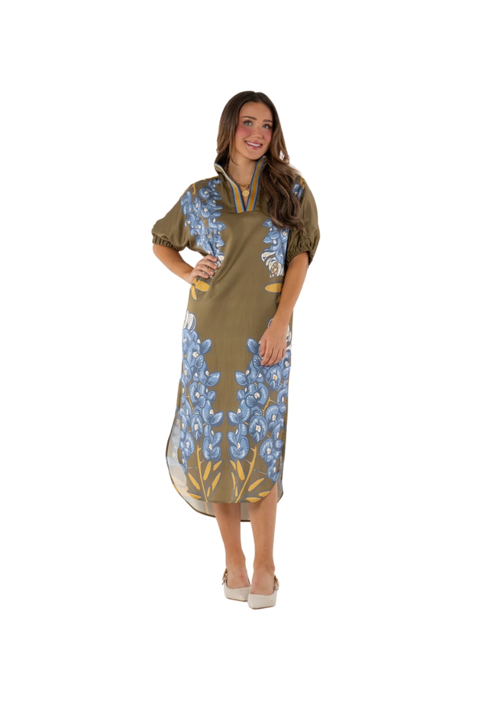 POPPY CAFTAN-BLUE BONNET