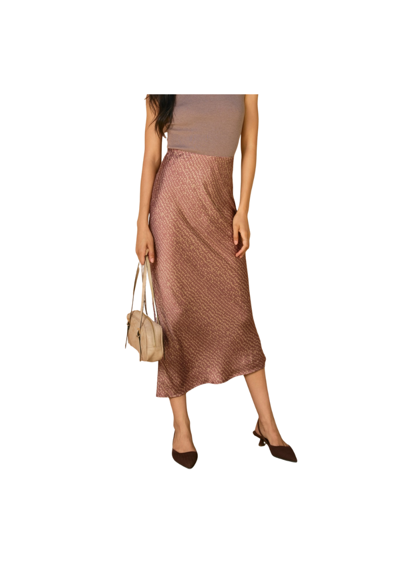 PEBBLES MAXI SKIRT-MAUVE NUDE