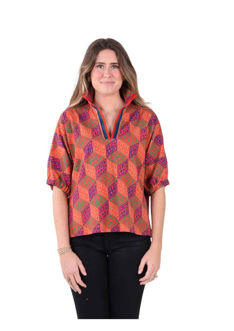 POPPY TOP-VINTAGE MONOGRAM