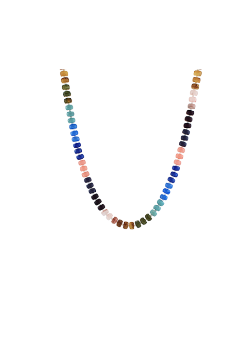 multicolor full beaded necklace