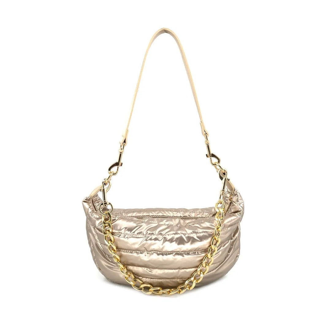 PUFFER BAG-GOLD
