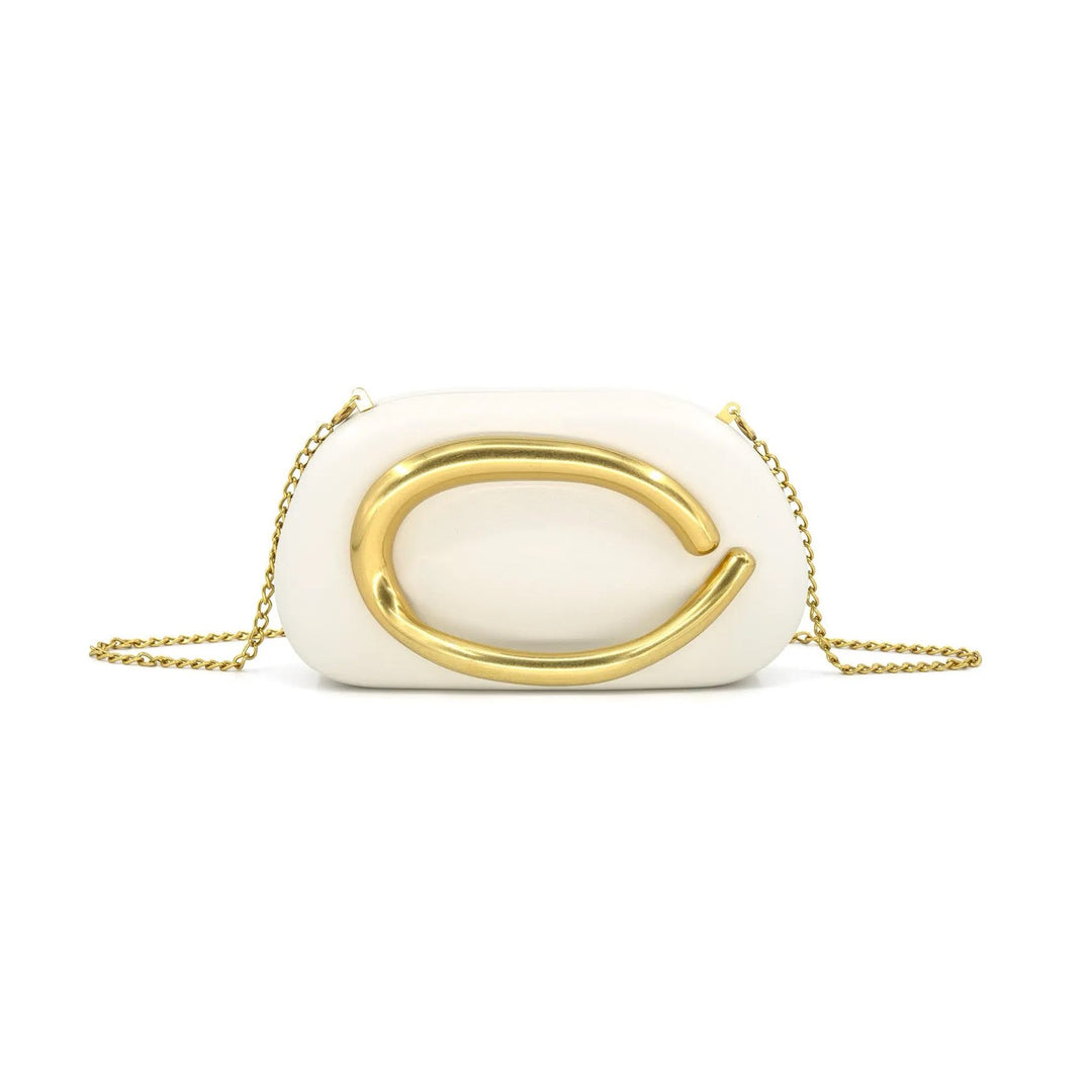 EVENING BAG-BEIGE/GOLD