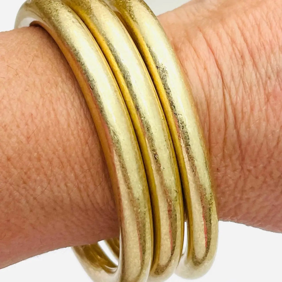 BOLD VINTAGE BANGLES-GOLD
