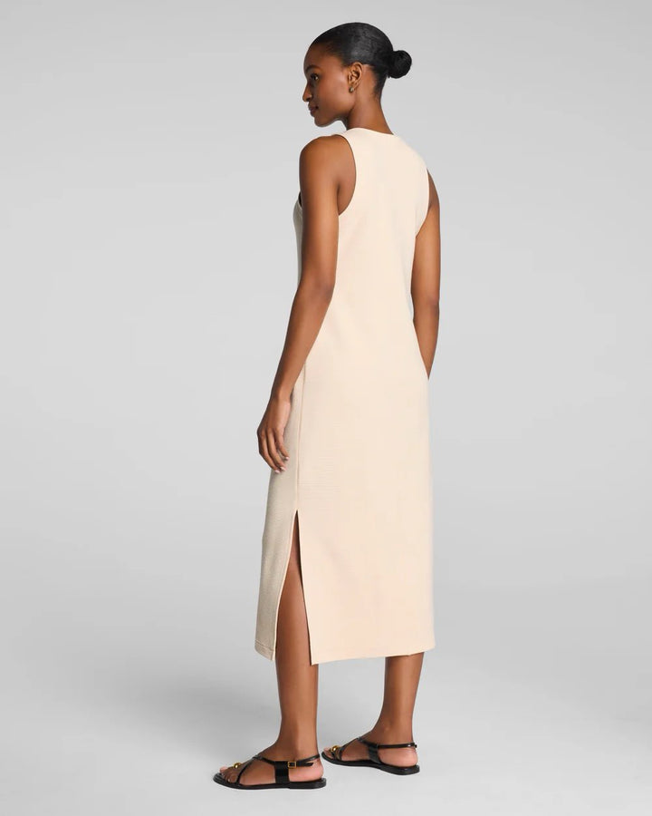 AIRESSENTIALS FRENCH RIB MAXI TANK DRESS-TOASTED COCONUT