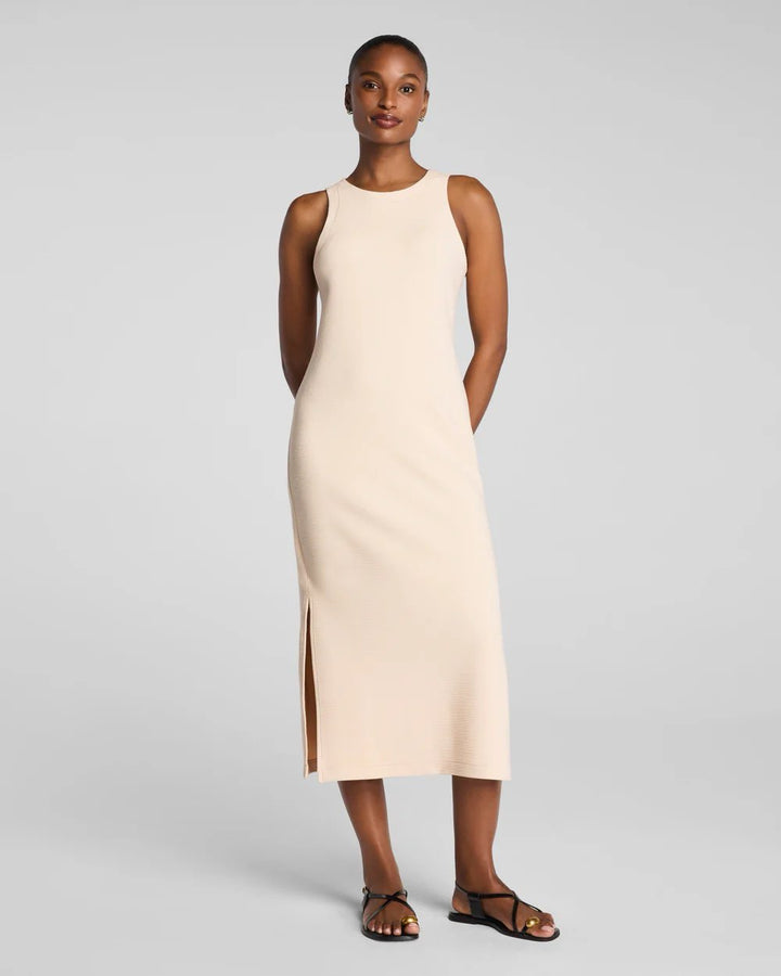 AIRESSENTIALS FRENCH RIB MAXI TANK DRESS-TOASTED COCONUT