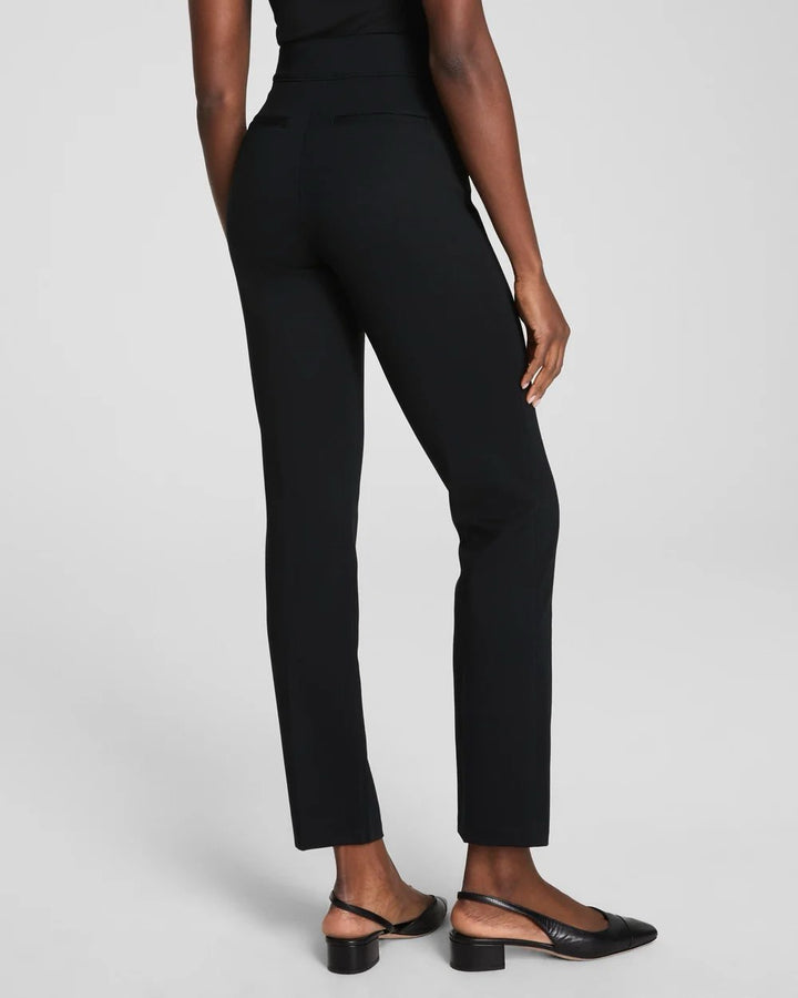 SUPERSMOOTH PERFECTFIT PONTE SLIM STRAIGHT PANT-BLACK