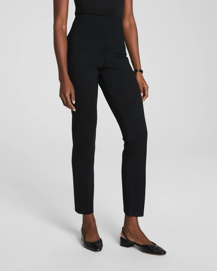 SUPERSMOOTH PERFECTFIT PONTE SLIM STRAIGHT PANT-BLACK