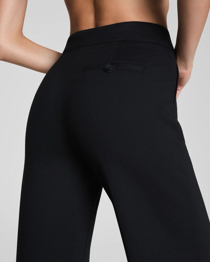 SPANX SUPERSMOOTH PERFECTFIT PONTE WIDE LEG PANT-BLACK