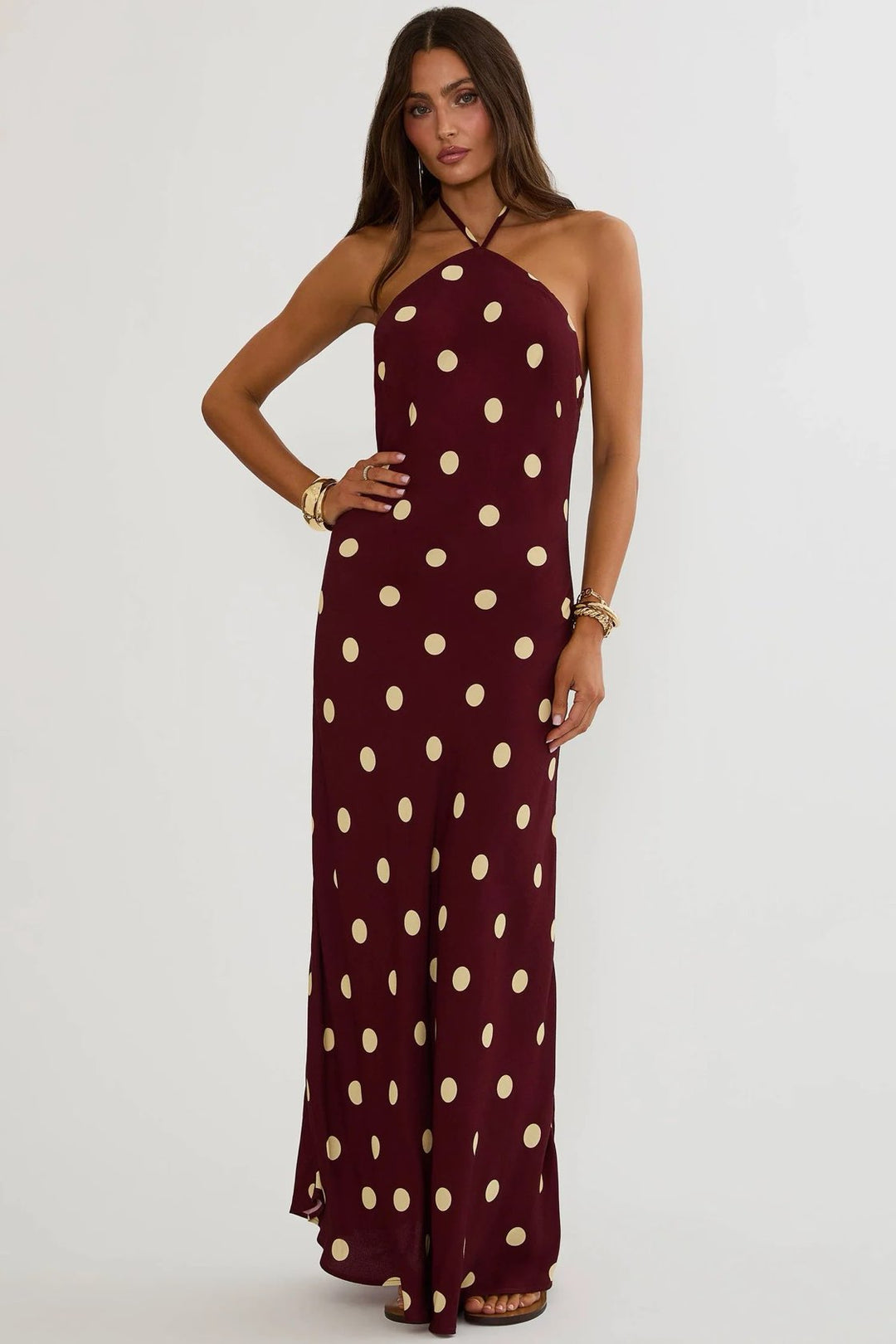 XANDRA DRESS BUTTER BLOSSOM POLKA DOT