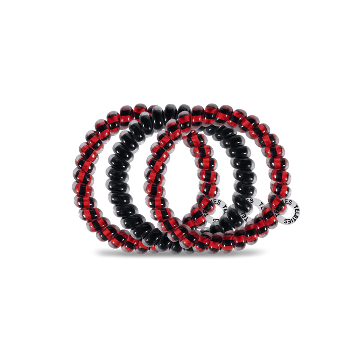 NC STATE SPIRAL HAIR TIES-LARGE