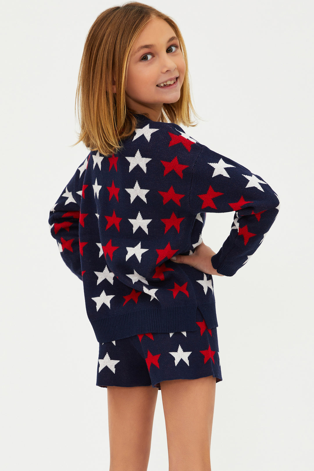 LITTLE CALLIE SWEATER-AMERICANA STARS