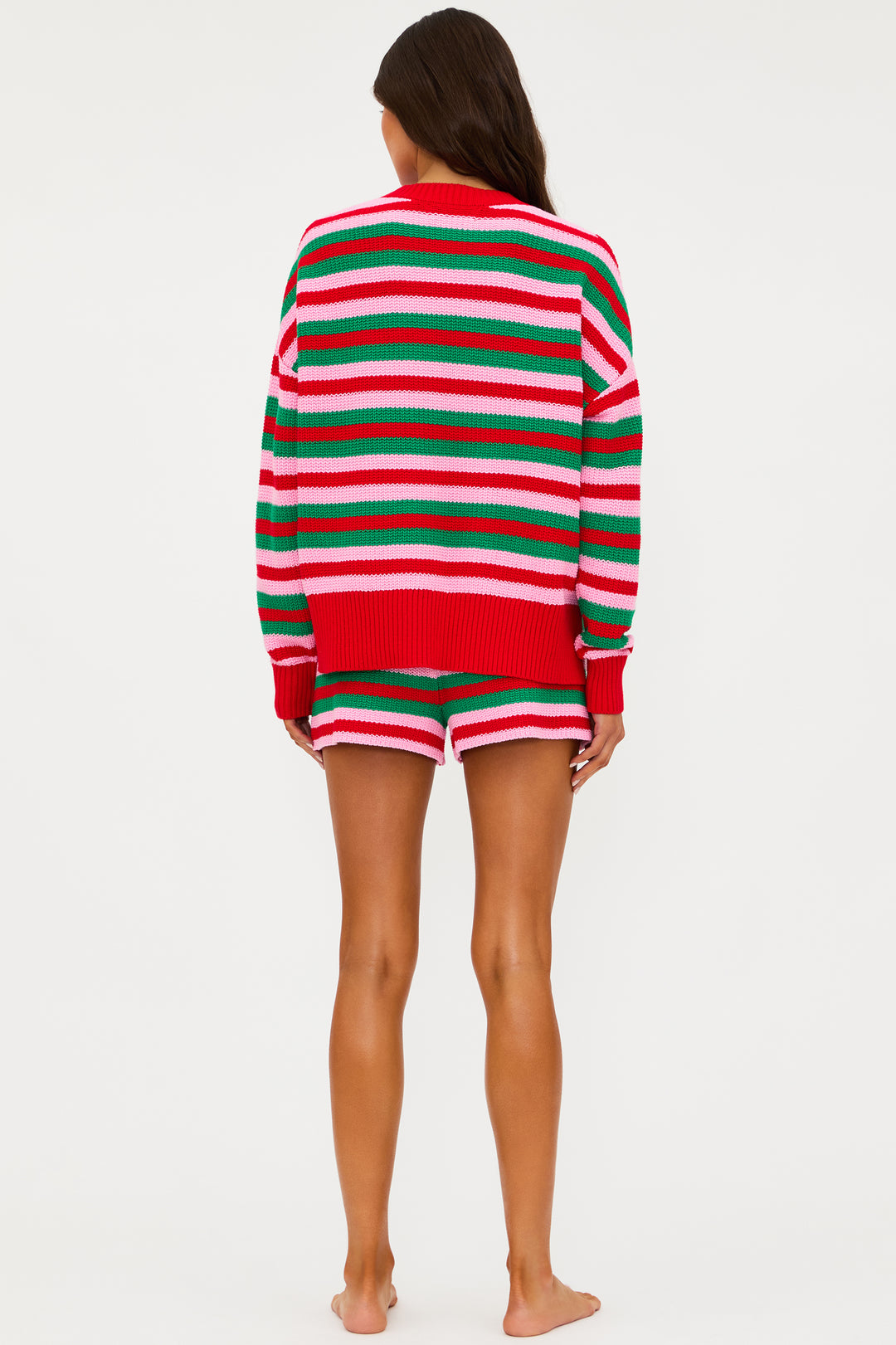 CALLIE SWEATER-RUBY STRIPE