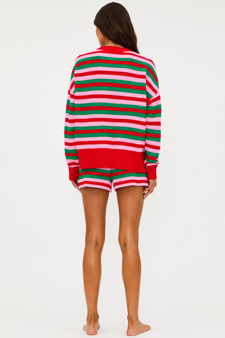 BALBOA SHORT-RUBY STRIPE