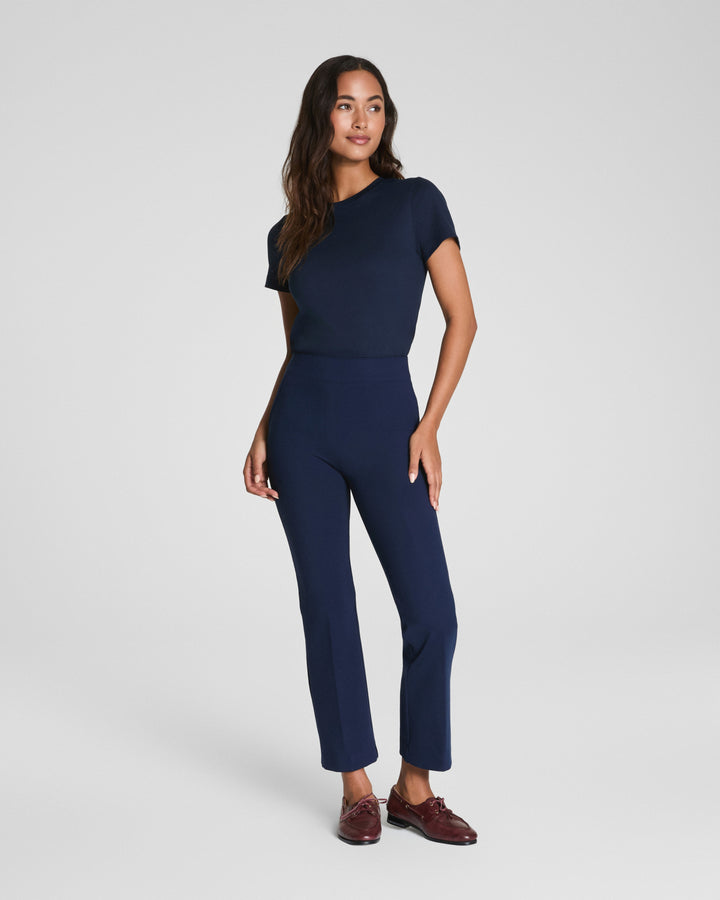 SPANXSUPERSMOOTH PERFECT FIT PONTE KICK FLARE PANT-TIMELESS NAVY