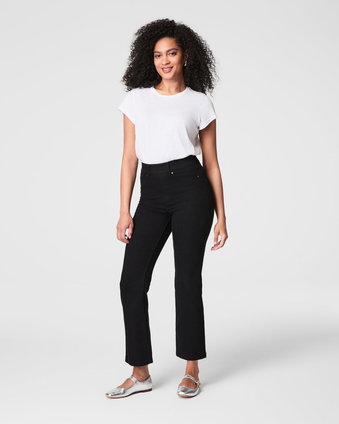 SPANXSHAPE EVERYWEAR KICK FLARE JEAN-CLEAN BLACK