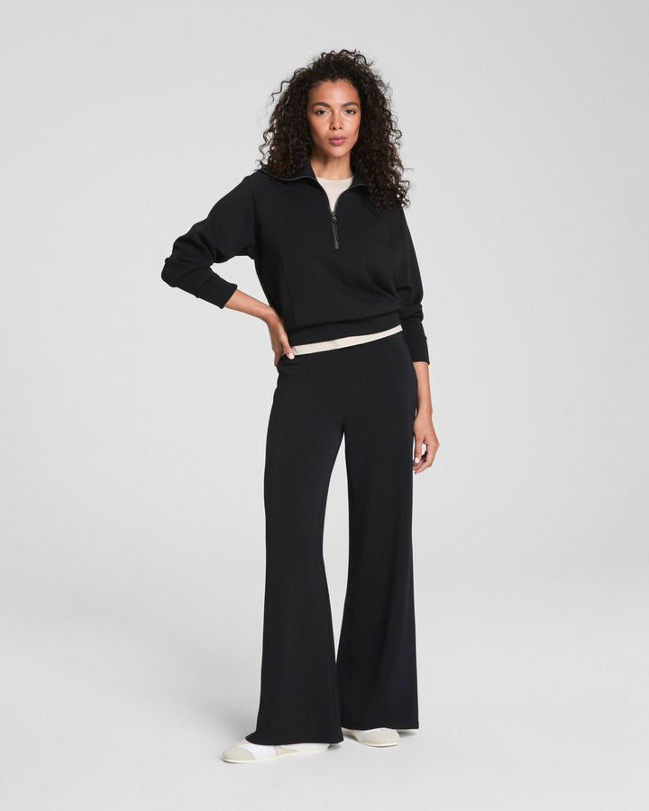 AIRESSENTIALS HALF ZIP-VERY BLACK