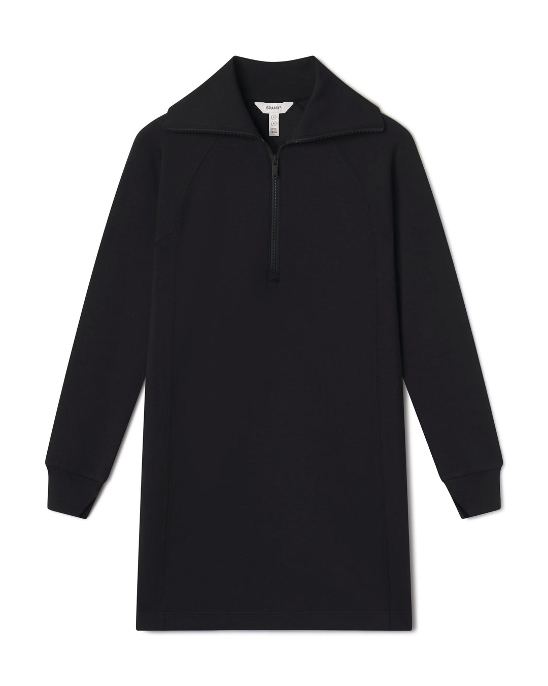AE HALF ZIP DRESS-VERY BLACK