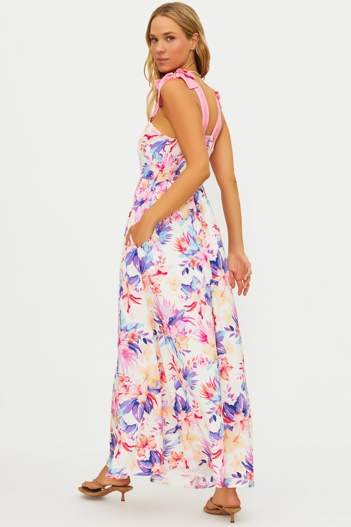 CHARLOTTE DRESS-HIBISCUS GARDEN