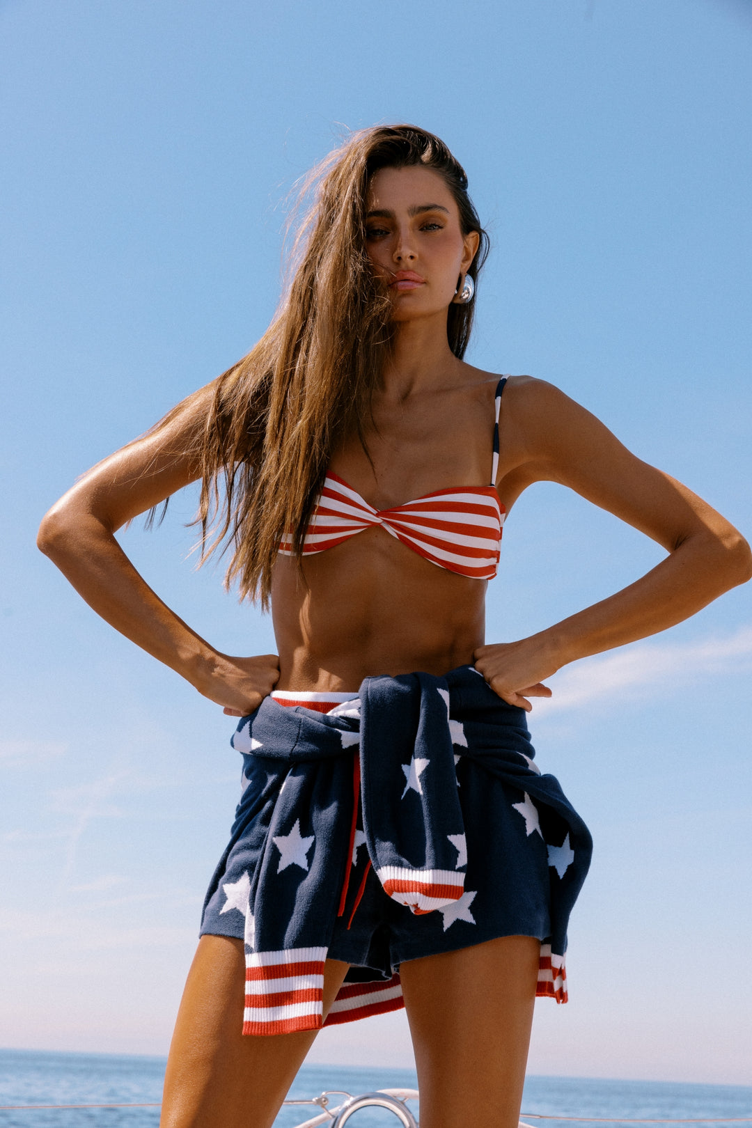 JUNO TOP-STAR SPANGLED STRIPES