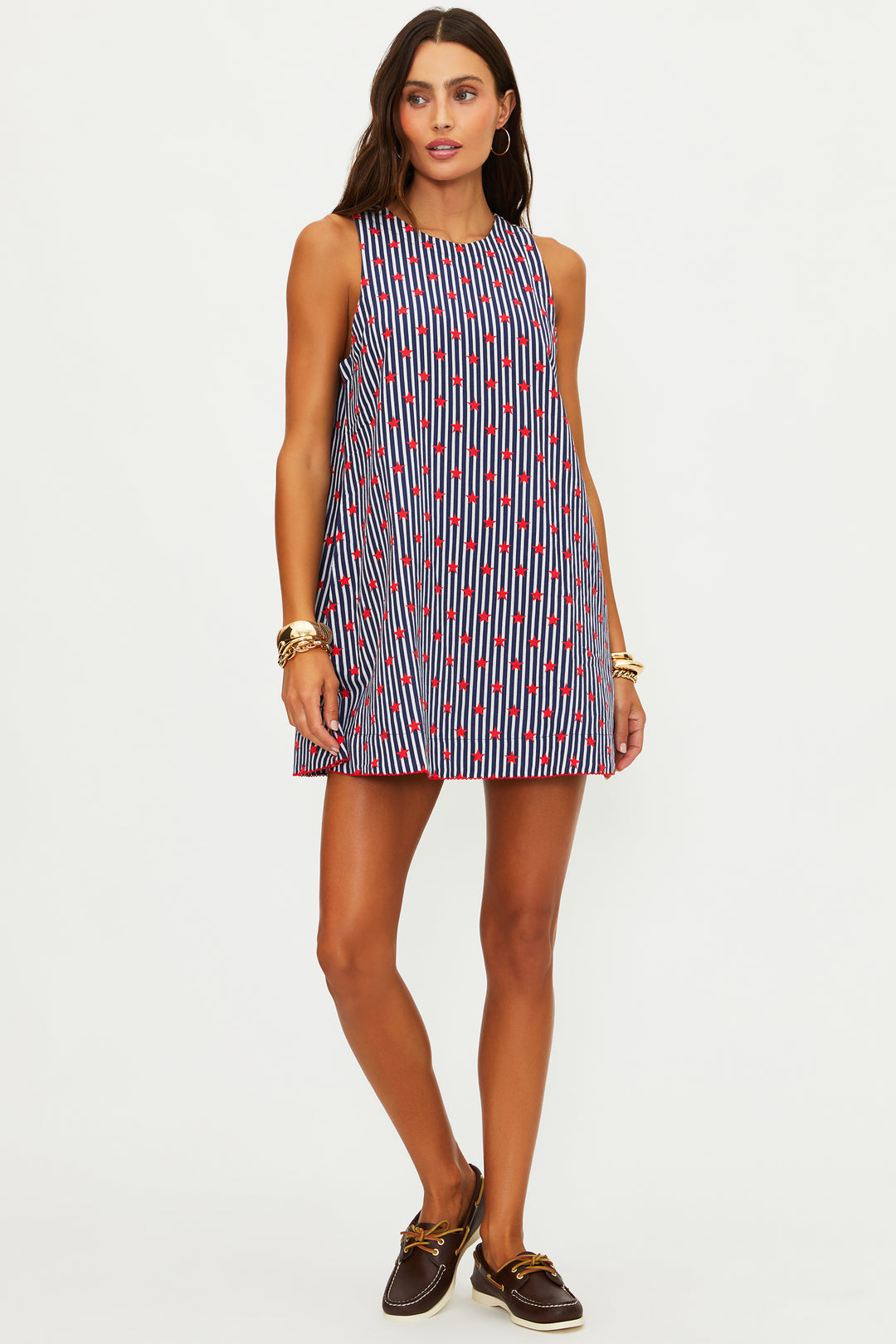 CAPRINA MINI DRESS-STAR SPANGLED SEAS